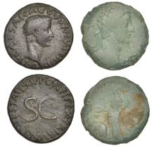 Roman Imperial Coinage, Tiberius (as Caesar), As, 10-11 AD, head right, large S C, 10.51g (R...