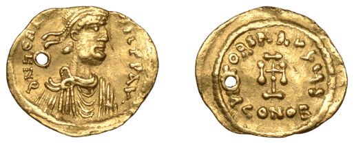 Byzantine Coinage, Heraclius (610-641), Tremissis, Constantinople, 610-13, diademed, draped...