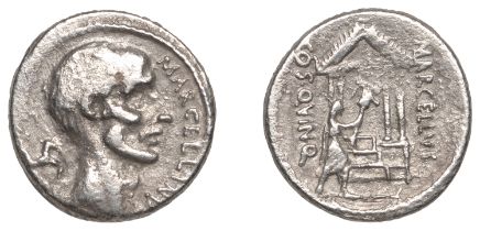 Roman Republican Coinage, P. Cornelius Lentulus Marcellinus, Denarius, 50, bare head right,...