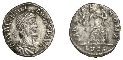 Roman Imperial Coinage, Valentinian II (375-392), Siliqua, Lugdunum, 388-92, d n valentini-a...