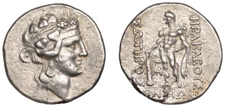 Greek Coinages, ISLANDS OFF THRACE, Thasos, Tetradrachm, c. 150-100, wreathed head of Dionys...