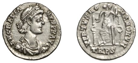 Roman Imperial Coinage, Gratian (367-383), Siliqua, Trier, 378-83, d n gratia-nvs p f avg, p...