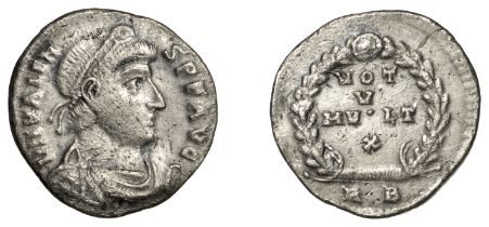 Roman Imperial Coinage, Valens (364-378), Siliqua, Rome, 364-7, d n valen-s pf avg, pearl-di...