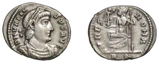 Roman Imperial Coinage, Valens (364-378), Siliqua, Rome, 364-7, d n valen-s avg, pearl-diade...