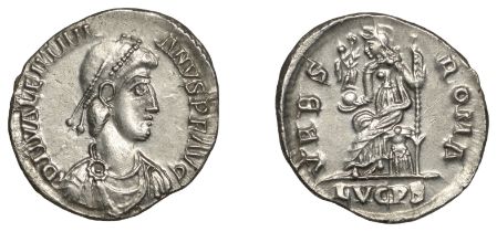 Roman Imperial Coinage, Valentinian II (375-392), Siliqua, Lugdunum, 388-92, d n valentini-a...