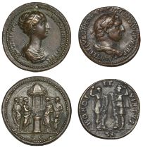 ROMAN IMPERIAL, Faustina Junior, a cast Ã† 'Sestertius', after Giovanni Cavino (1500-1570), d...