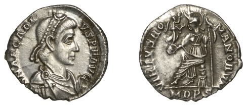 Roman Imperial Coinage, Arcadius (383-408), Siliqua, Milan, 395-402, d n arcadi-vs p f avg,...