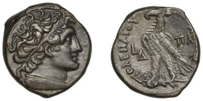 Greek Coinages, PTOLEMAIC KINGS OF EGYPT, Ptolemy XII, Tetradrachm, Alexandria, yr 4 [78-7],...