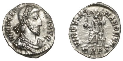 Roman Imperial Coinage, Eugenius (392-394), Siliqua, Trier, d n evgeni-vs p f avg, pearl-dia...