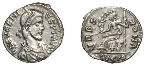 Roman Imperial Coinage, Eugenius (392-394), Siliqua, Lugdunum, d n evgeni-vs p f avg, pearl-...