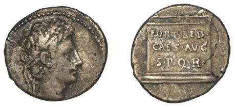 Roman Imperial Coinage, Augustus (27 BC-AD 14), Denarius, uncertain Spanish mint, 20-19 BC,...