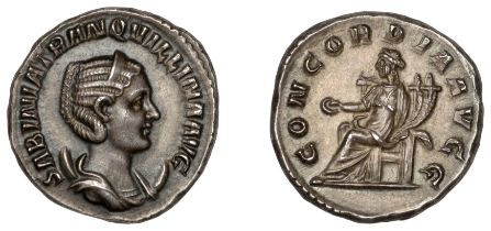 ROMAN IMPERIAL, a reproduction Denarius by C. Becker (1772-1837), after Tranquillina, draped...