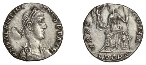Roman Imperial Coinage, Valentinian II (375-392), Siliqua, Lugdunum, 388-92, d n valentini-a...