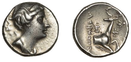 Greek Coinages, IONIA, Ephesos, Didrachm, c. 258-202, struck under the magistrate Athenoplis...