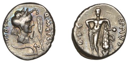Roman Imperatorial Coinage, The Pompeians, Quintus CÃ¦cilius Metellus Pius Scipio with Marcus...