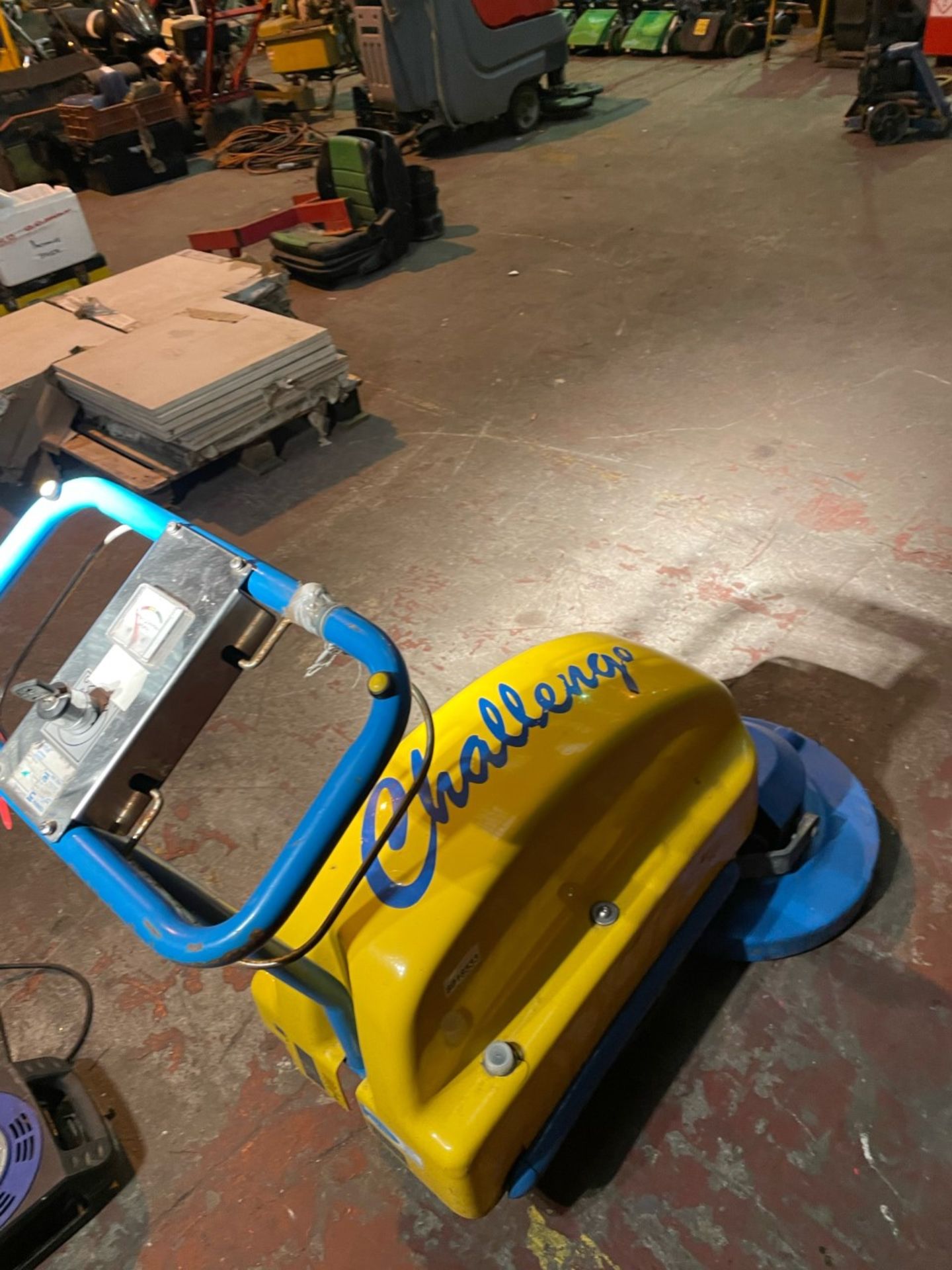 Tennent Challenger zippy 430 high speed battery floor burnisher. Can be used on all hard floor