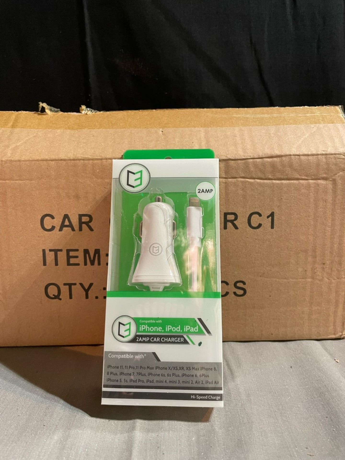 1x iPhone car charger new in box.