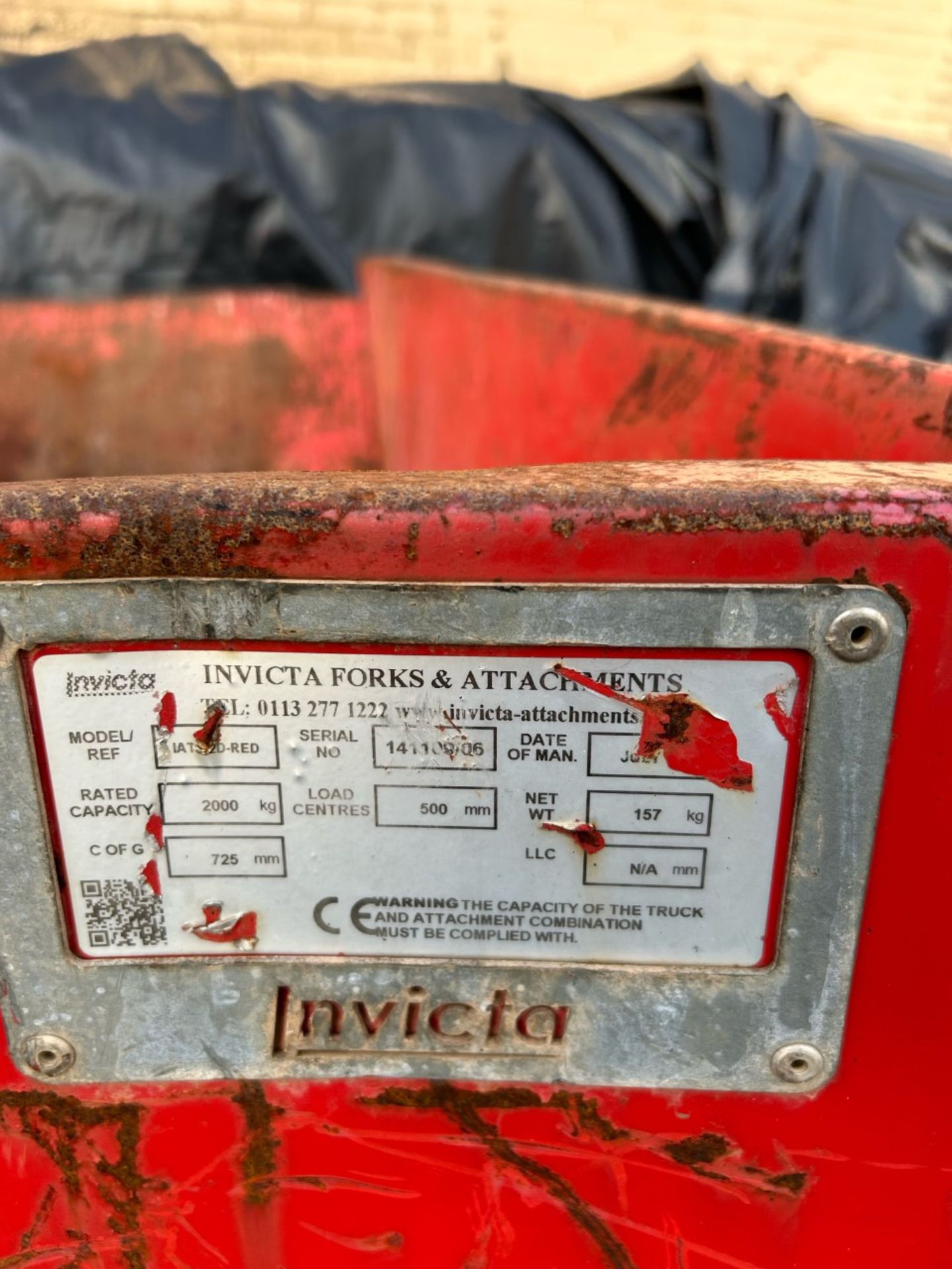 Invicta tipping skip for fork lifts. Good condition - Image 3 of 4