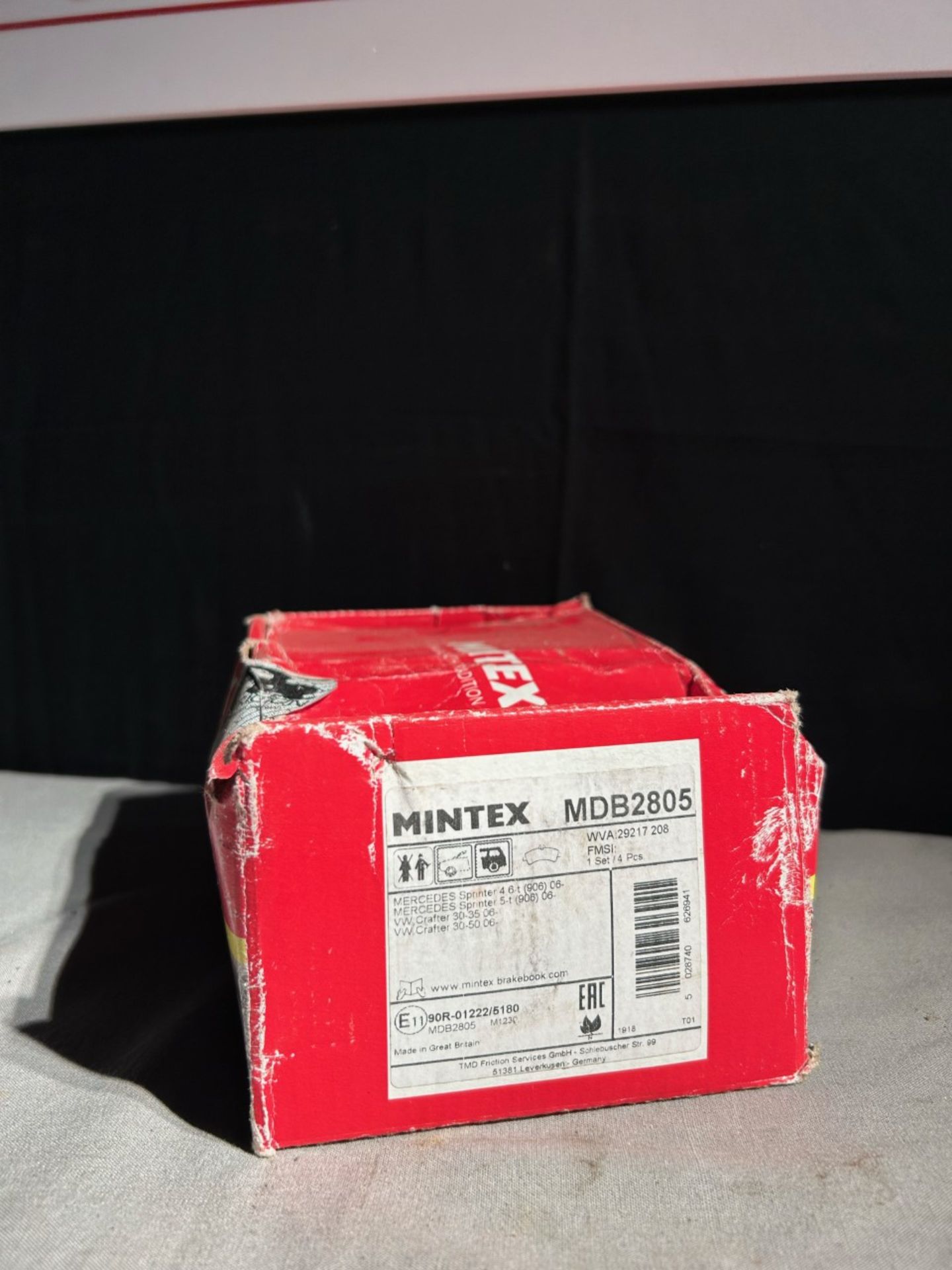 1x new box of mintex MBD2805 brake pad set for Mercedes sprinter/VW crafter van 06- - Image 3 of 3