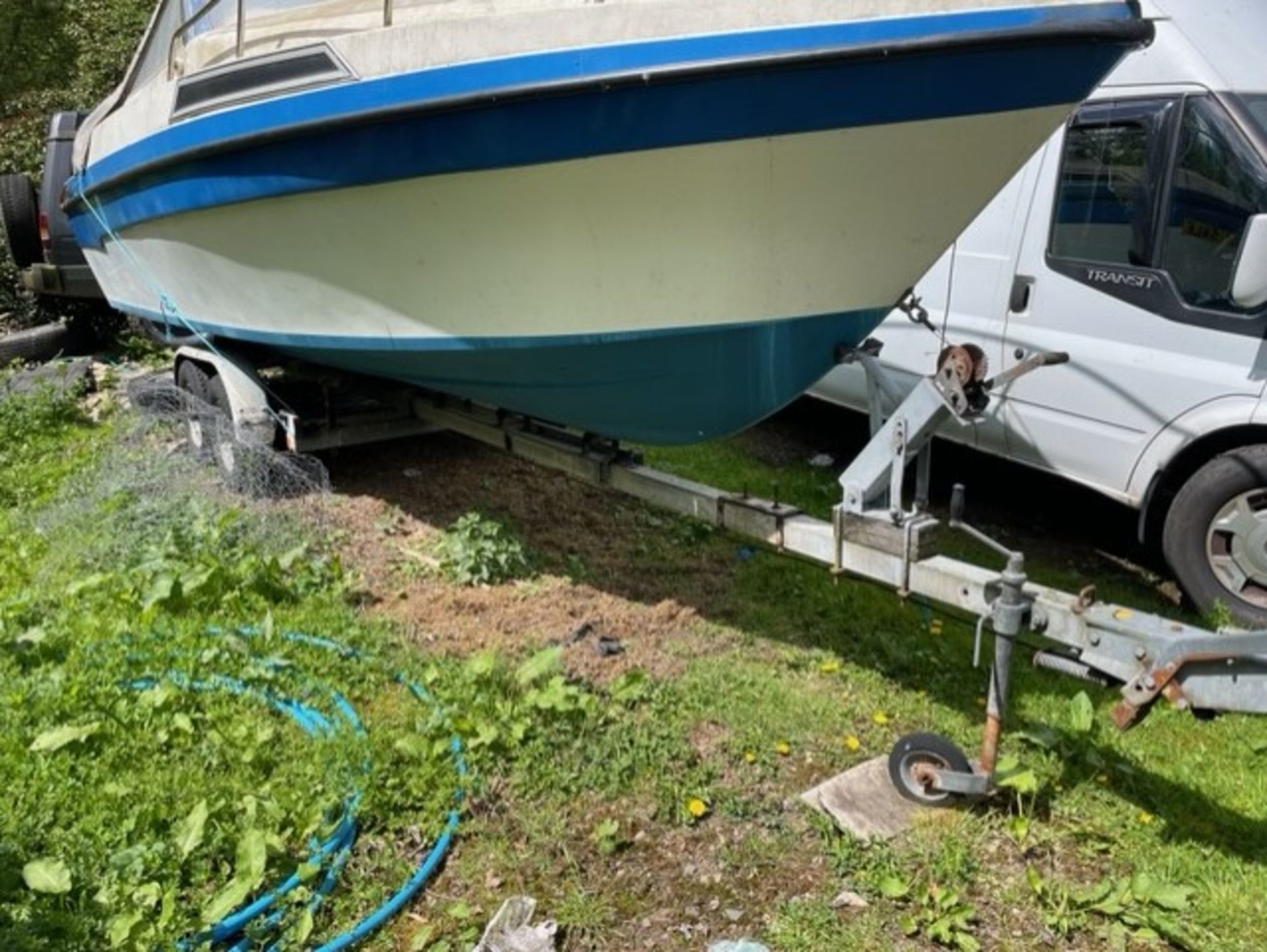 21 foot motor cruiser in full working order with a Chevy v8 jet driven Stewart Stephen’s on a 4