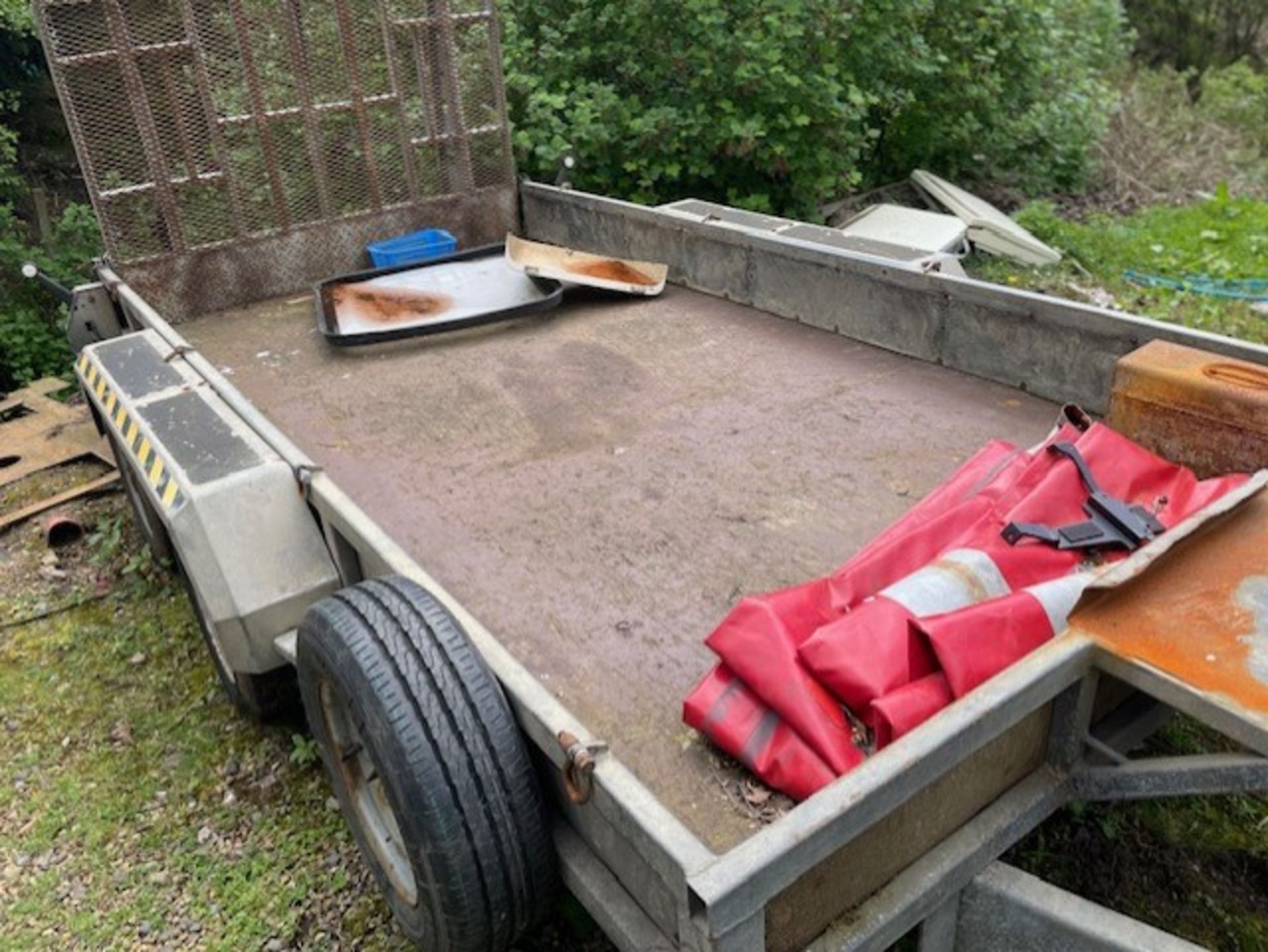 13ft x 6ft nugent plant trailer in full working order you don’t realise your towing anythingComes - Image 2 of 5