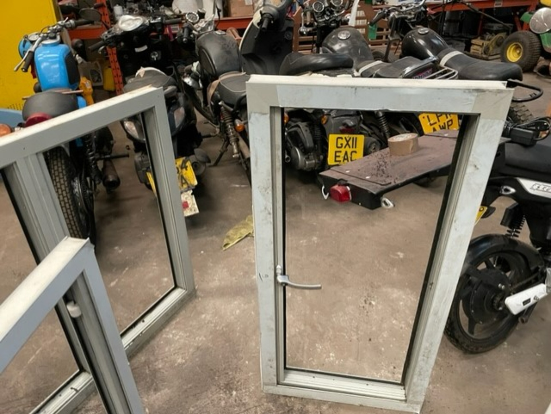 Window frame  measuring 70inch x 46 inch you are bidding for 1 window alloy frames purpose built - Image 2 of 8