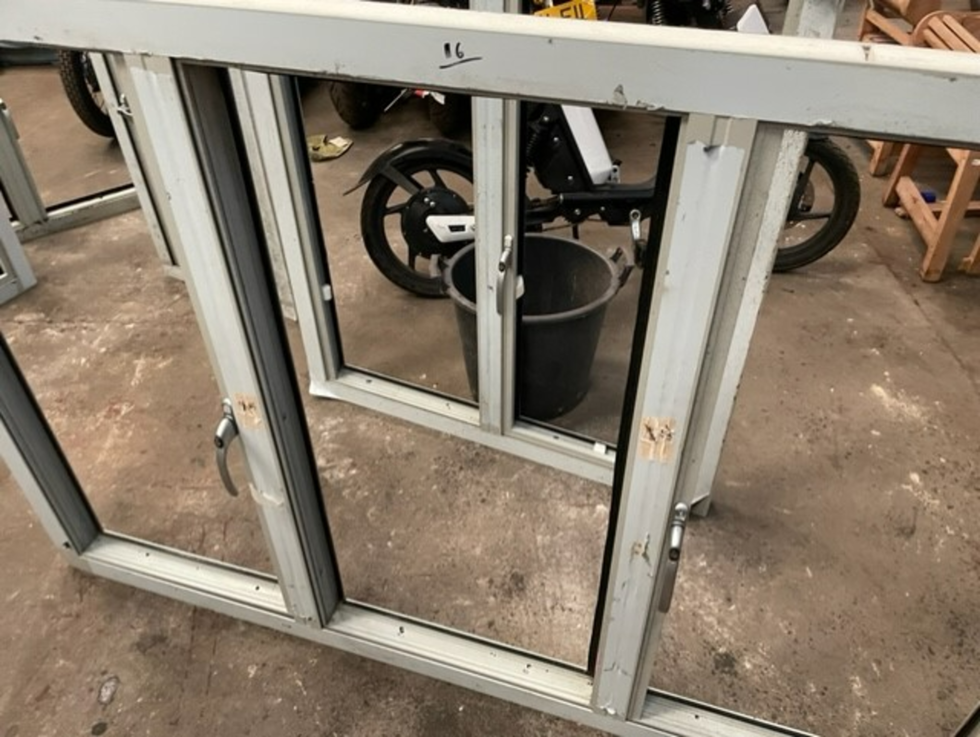 Window frame  measuring 70inch x 46 inch you are bidding for 1 window alloy frames purpose built - Image 5 of 8