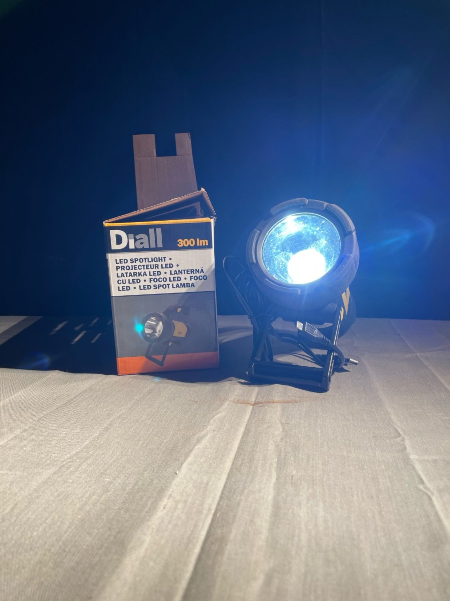 1x new in box LED rechargeable Spotlight.