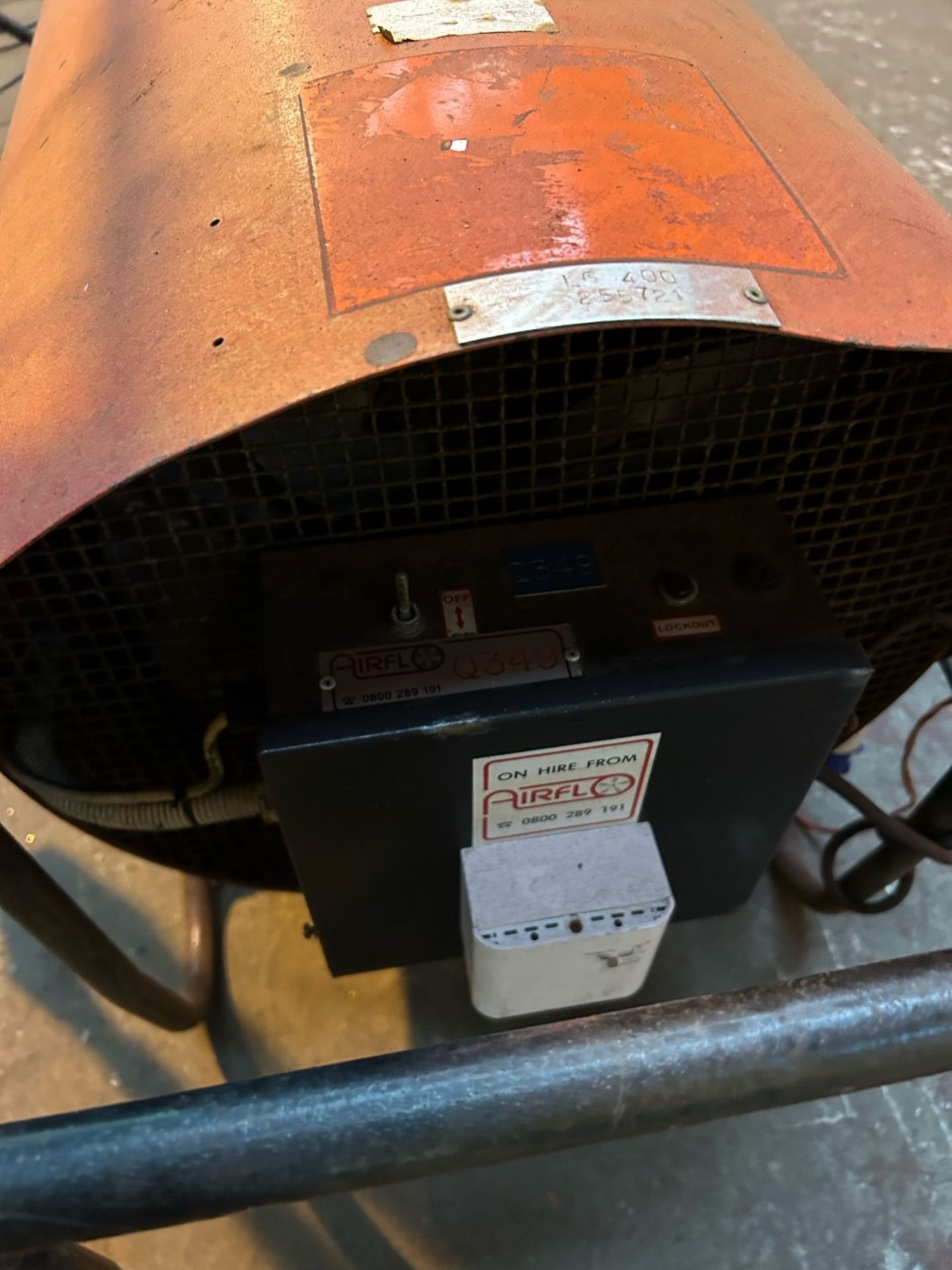 Big 240v jetaire space heater. Good condition - Image 2 of 4