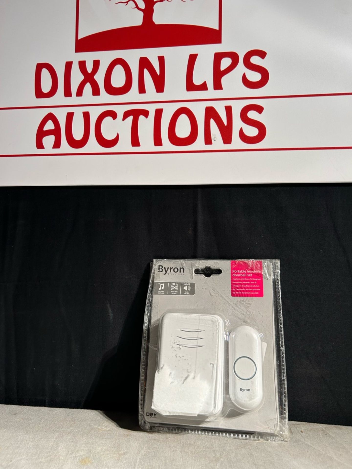 Byron portable wireless doorbell set. Untested