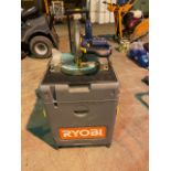 Ryobi 18v mitre saw on portable workstation. No batteries included. Saw is nearly new.