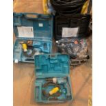 Power Tools , 2 x Makita 110v drills & 1 240v Hammer Drill , sold as seen