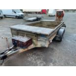Graham Edwards Twin Wheeled Fencing Trailer 3.7m x 1.8m 3500kg good strong trailer been used as a