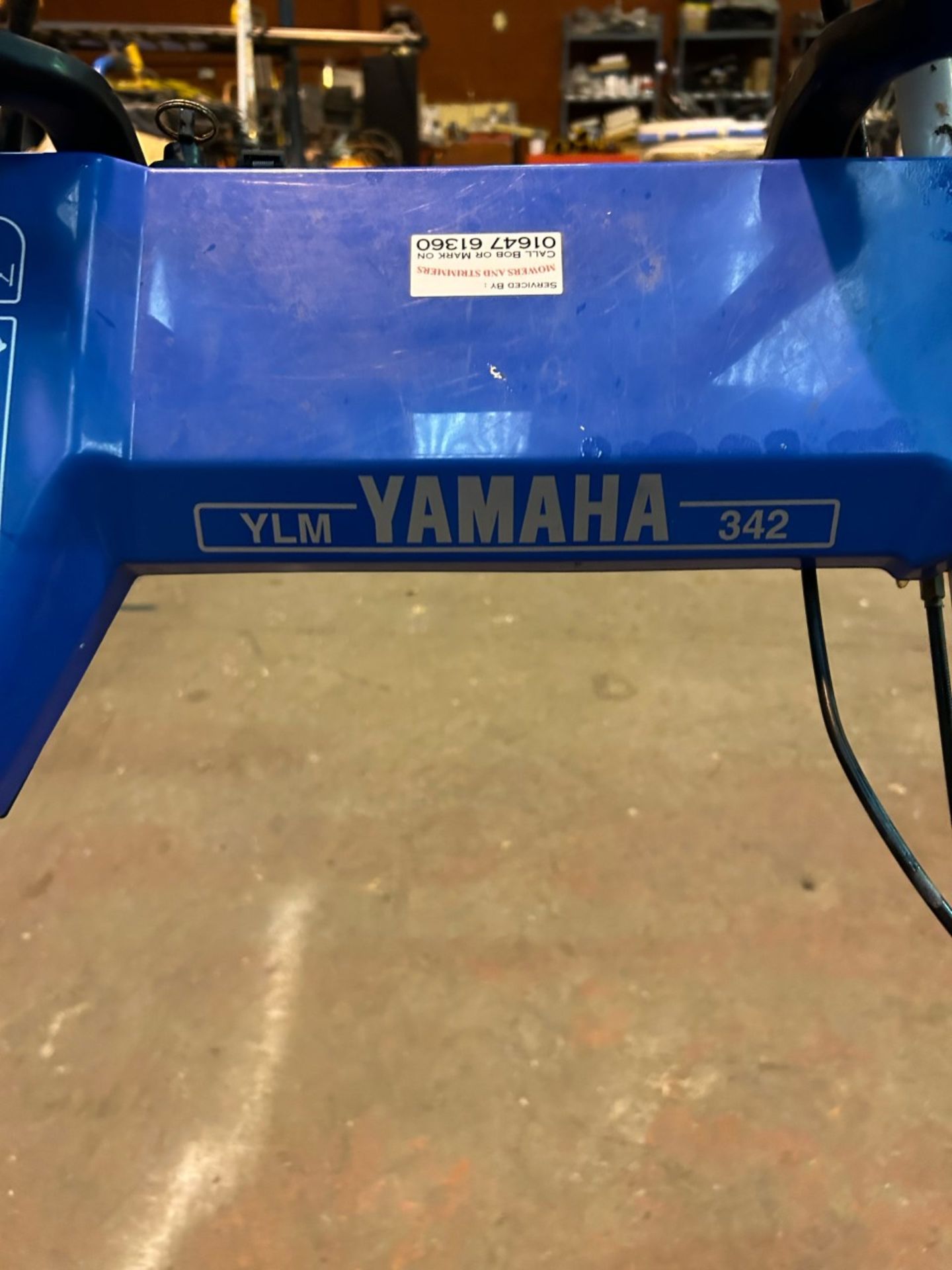 Yamaha YLM 342 self propelled lawn mower with roller average condition. Needs service - Image 3 of 4