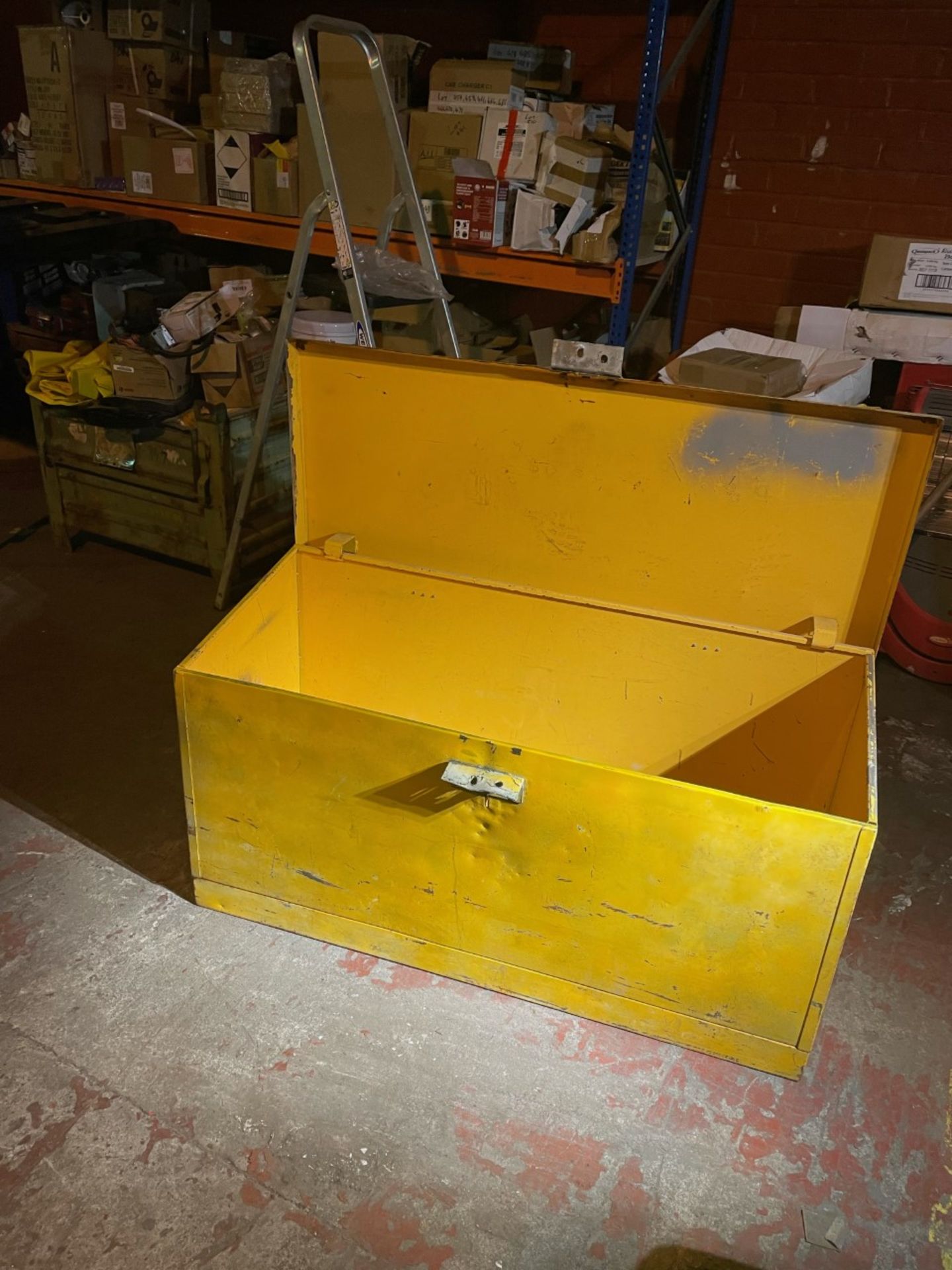 1x metal storage box. 1.2m x 50cm x 58cm - Image 2 of 2