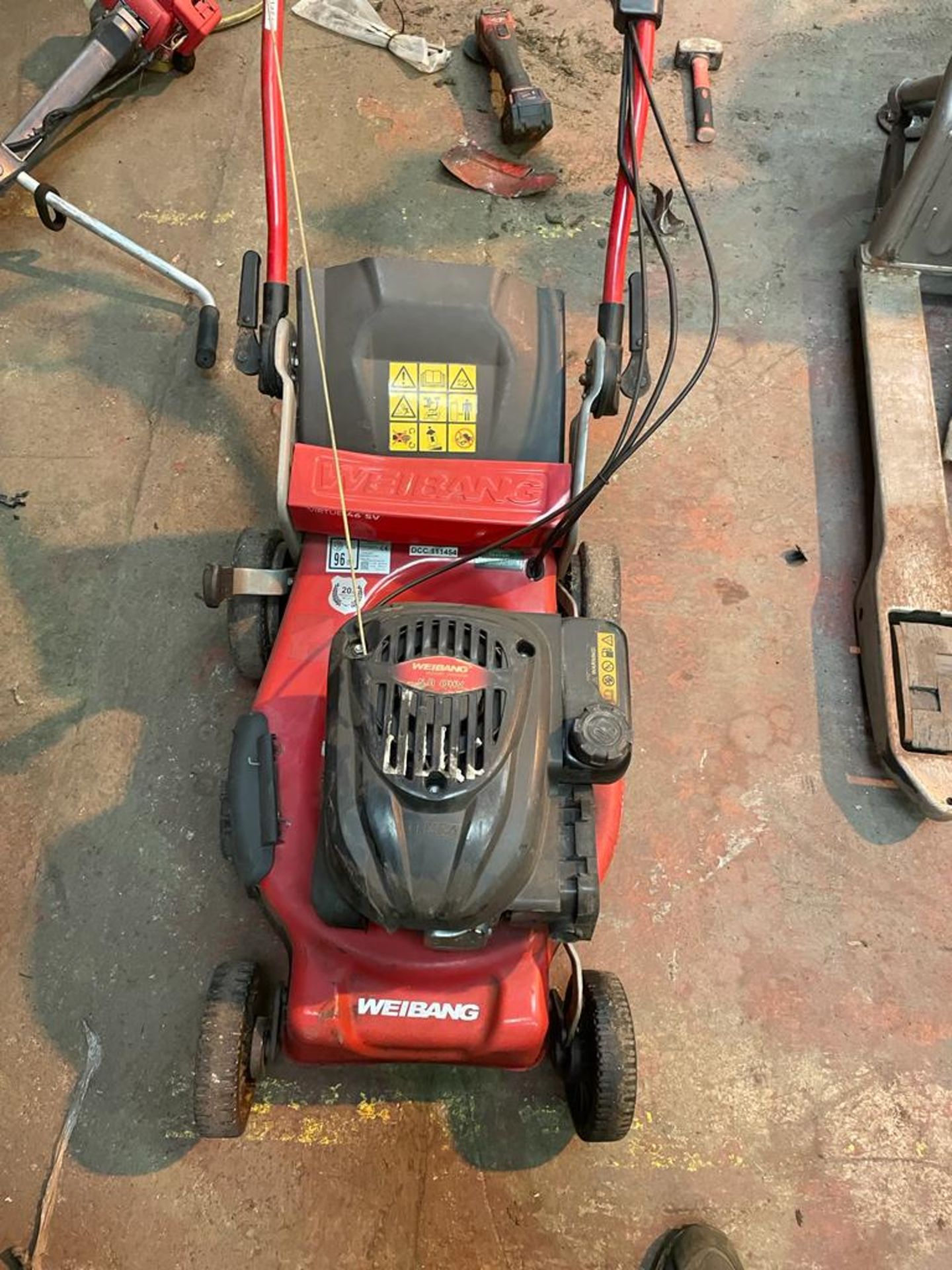 Weibang Mower with collector , as seen in video