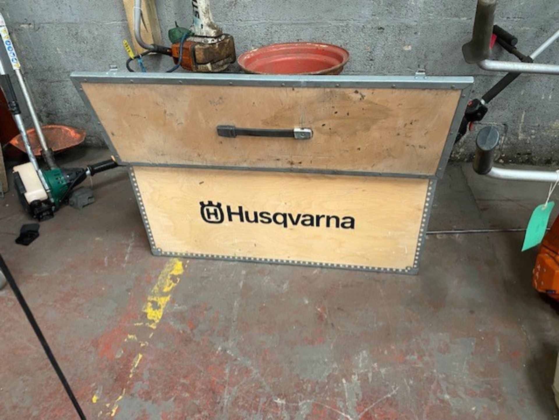Husqvarna K1260 Rail stone saw with box , sold as seen - Image 3 of 3