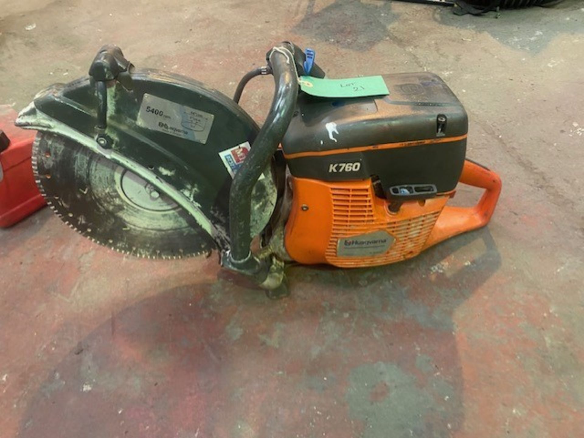 Husqvarna K760 Stone Saw with blade , sold as seen