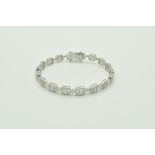 *NO RESERVE* 3.63ct Diamond Bracelet, 18K White Gold (GH Vs-Si)