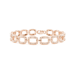 *NO RESERVE* 1.10ct Diamond Bracelet, 18K Rose Gold (GH Si)