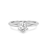 *NO RESERVE* 1.03ct Lab Diamond Solitaire Ring (F VVS) - 18K White Gold