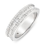 *NO RESERVE* 0.73ct Half Eternity Ring (GH Vs-Si) (WGI9624138156)