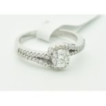 *NO RESERVE* 1.02ct Diamond Ring (GH Vs-Si), 18K White Gold