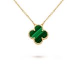 *NO RESERVE* Malachite Motif Pendant, 18K Yellow Gold