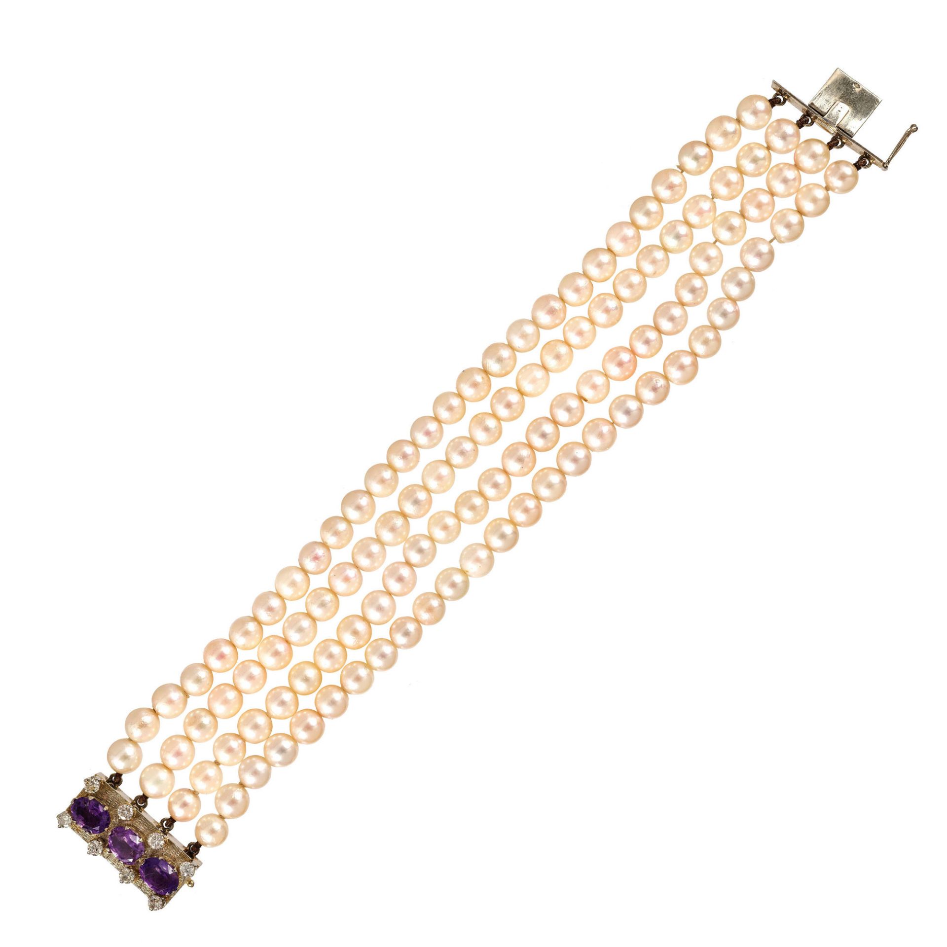 AMETHYST-PERLEN-BRACELET / Amethyst-pearl-bracelet 