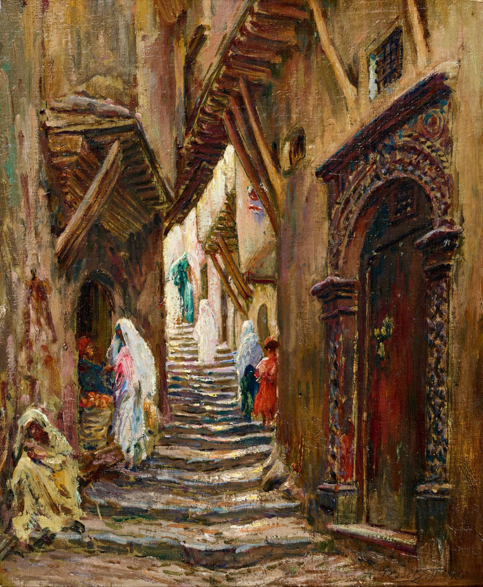 ROUBTZOFF, ALEKSANDR: Orientalische Gasse.