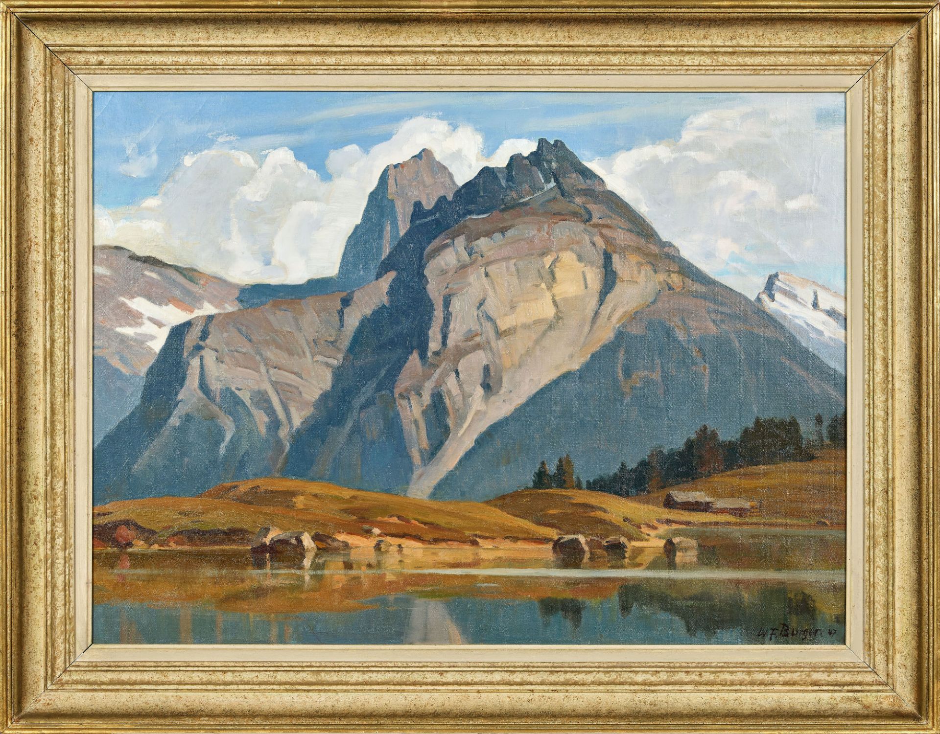 BURGER, WILLY (EIGTL. WILHELM FRIEDRICH): "Urnerberge (Windgällen und Arnisee)". - Bild 2 aus 2