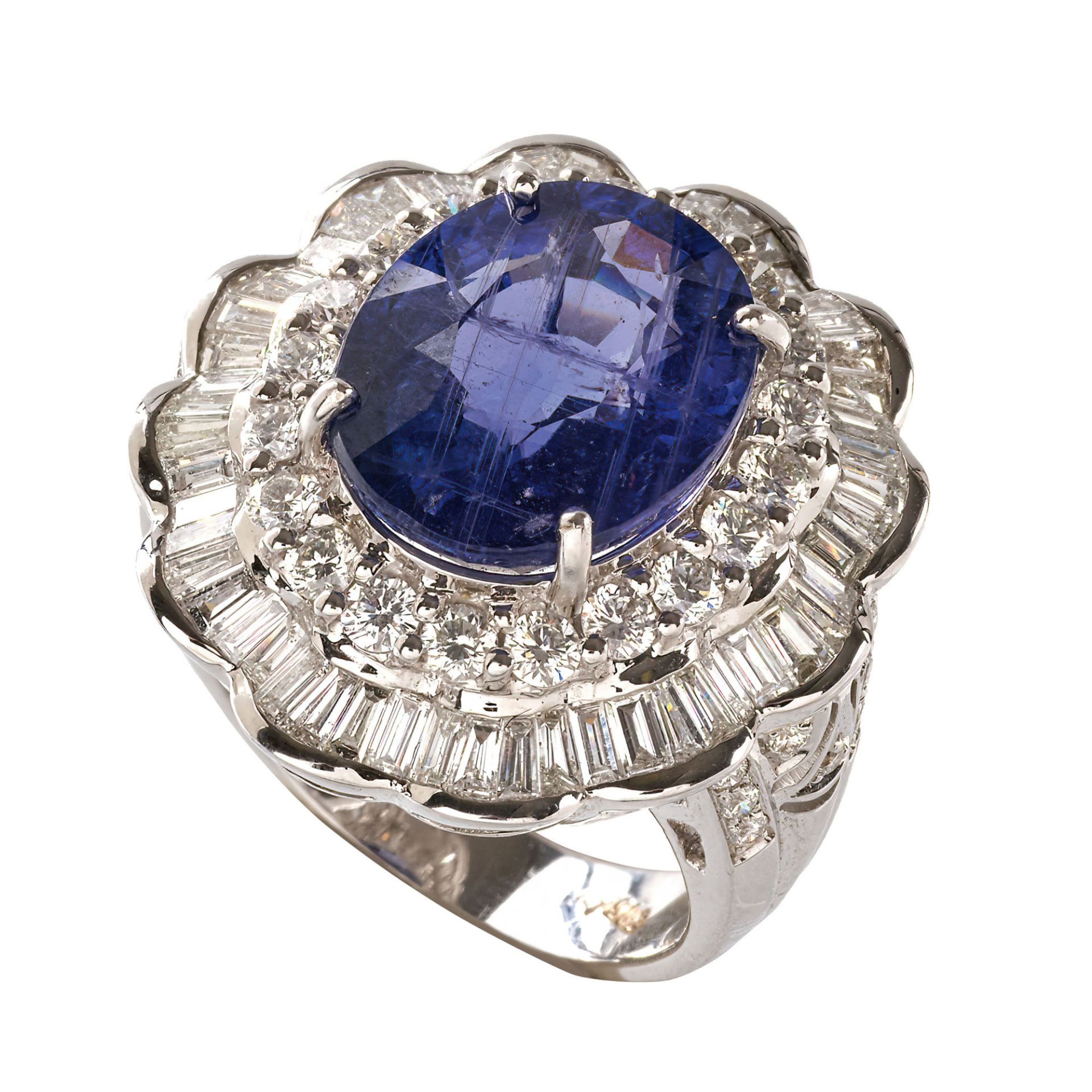 SAPHIR-DIAMANT-RING / Sapphire-diamond-ring 