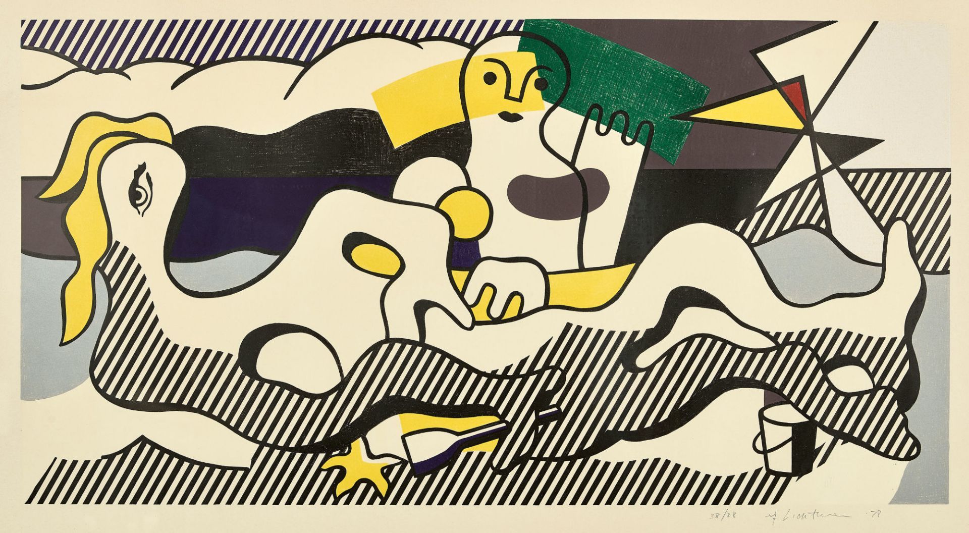 LICHTENSTEIN, ROY: "At the Beach".