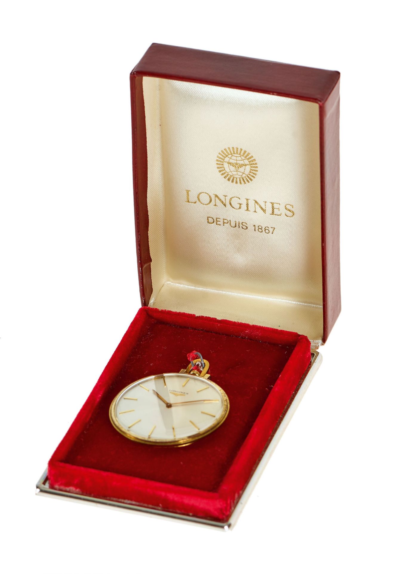 LONGINES: Lépine-Taschenuhr. / Longines, Lepine pocket watch. - Bild 2 aus 2